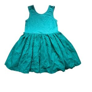 Hanna Andersson Green Tulle-Skirt Dress Size 110 5